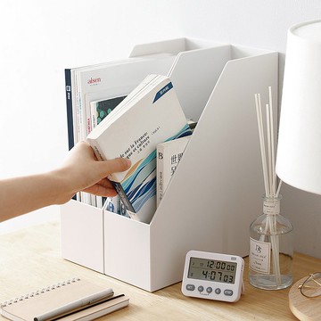 日本霜山 10CM面寬隙縫斜取式分類收納盒-3入