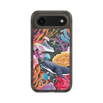iPhone Air AirX 本質黑 - Ocean Collection: Let's Sea 海洋系列：一路向海 - 海底花花世界（鯨鯊版）