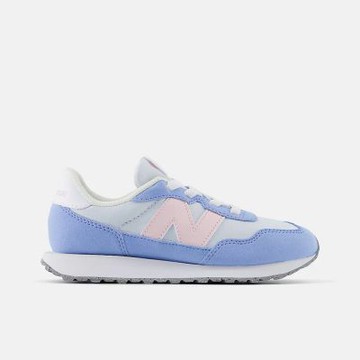 New Balance 紐巴倫 237 [PH237ME] 中童 運動休閒鞋 復古鞋 寬楦 舒適 彈性鞋帶 藍粉