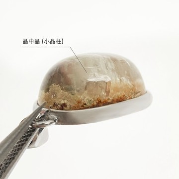 2件85折 | 晶中晶 彩幽靈純銀項鍊 (粉/白/綠幽靈 晶體淨透)