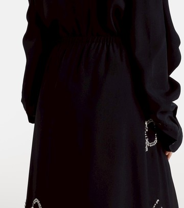 Dries Van Noten Embellished ruffled midi skirt