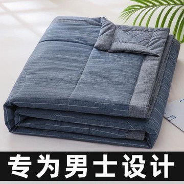 純棉夏涼被100%全棉空調被春秋夏季薄被子可機洗水洗男士單人夏被