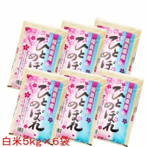 新米 米 30kg ひとめぼれ お米 白米 5kg×6袋 令和5年産 福島県産 送料無料 小分け 米 30キロ