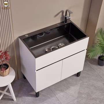 整裝出貨 免運 不鏽鋼水槽 水槽一體櫃 廚房洗菜盆 洗碗櫃 廚房洗菜盆一體柜多功能不銹鋼水槽單槽櫥柜洗碗池落地帶柜子商用附發票 工廠直銷 全館折扣 j16