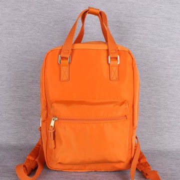 超輕A4外貿出口原廠原單橙橘色尼龍面料防潑水wild fable雙肩背包