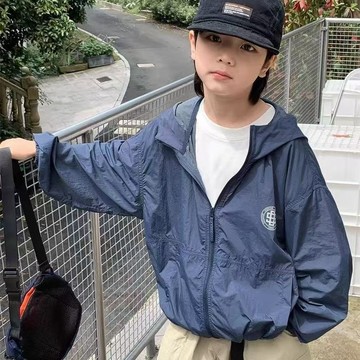 🌸YR🌸 兒童防曬外套 男童涼感薄外套 中大童防曬服 兒童防曬夏裝超薄透氣2026款防紫外線外套中大童夏季帥氣薄款上