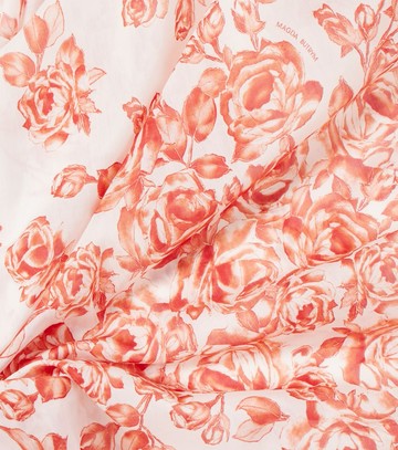 Magda Butrym Floral printed cotton and silk scarf