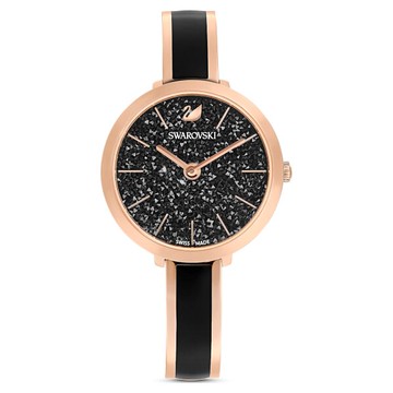 Swarovski 施華洛世奇 Crystalline Delight 閃耀之星時尚女錶 / 5580530 黑x玫瑰金 32mm｜樂天全館特惠中★指定刷卡回饋10%
