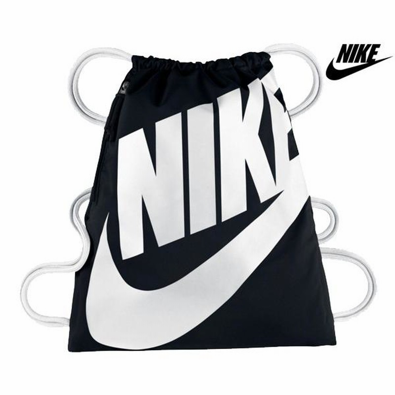 ナイキ ヘリテージ ジムサック NIKE HERITAGE GYM SACK black ba5351