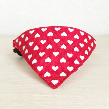 心形圖案貓頭巾項圈安全扣安全項圈