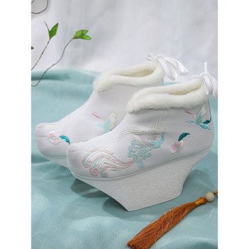 古代清朝貴妃宮廷戲曲鞋花盆底晴川旗鞋甄嬛鞋古裝鞋格格鞋漢服鞋