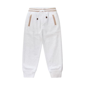 Brunello Cucinelli - Travertino And Camel Cotton Track Pants