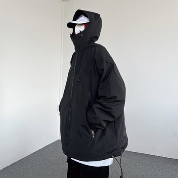 機能沖鋒衣外套男春秋新款美式飛行員夾克ins潮牌高街機車服上衣