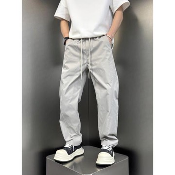 2025夏季新款男士多口袋工裝休閑褲寬松直筒褲速干涼感百搭長褲子
