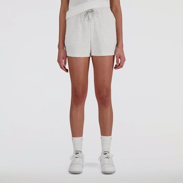 【NEW BALANCE】NB 短褲 女款 運動褲 美規 淺灰 WS41500AHH