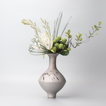 新中式日式禪意小腳陶瓷仿真花藝樣板間日料餐廳茶室會所茶幾擺件