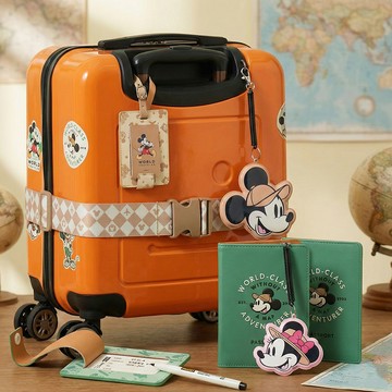 迪士尼 米奇旅行系列 行李吊牌 行李帶 護照套