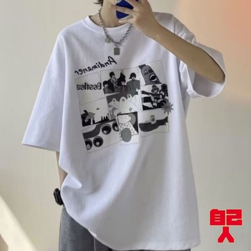 【自己人】大尺碼T恤 寬鬆上衣短袖 短袖t恤 男女情侶衣 寬版上衣短T 上衣短袖 情侶裝 男裝男生衣服ATYT301