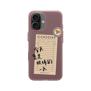 iPhone 17 Clear (相機按鈕) 晶醺玫 - 好日曆 GOODAY (星期安有限公司) - 好日子筆記(黑字款)
