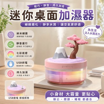 🔥【萌趣微景觀美學】超音波加濕器桌面USB家用迷你水氧機車用臥室辦公室冷氣房氣氛夜燈香氛機噴霧機舒壓補水保濕熱銷推薦款