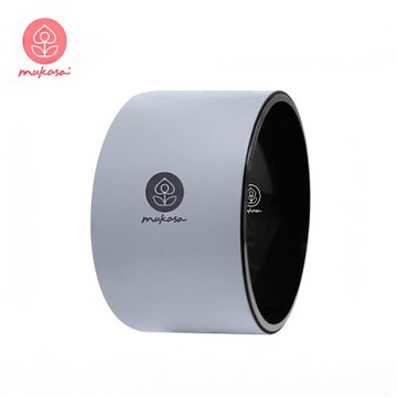 【Mukasa】PU寬版瑜珈輪 - 暮藍色/LOGO款 - MUK-24505