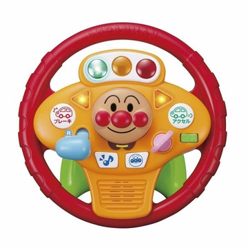 真愛日本 麵包超人 ANPANMAN 大臉黃 音樂 聲光 方向盤玩具 開車 方向盤 喇叭 玩具 方向盤旋轉