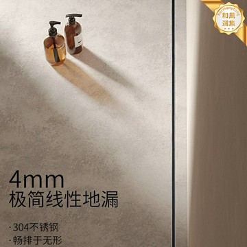 【隱形防臭】線性地漏 淋浴房地漏 長條地漏 304不鏽鋼 極窄設計 可鑲嵌瓷磚 快速排水 適用於乾溼區 現代簡約裝修