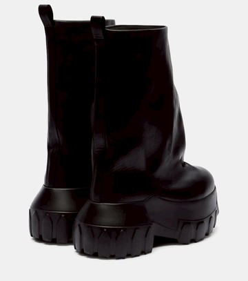 Rick Owens Mega Tractor leather mid-calf boots