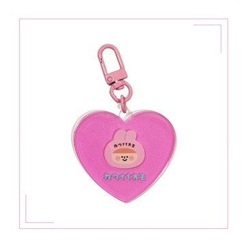 可愛的心壓克力吊飾