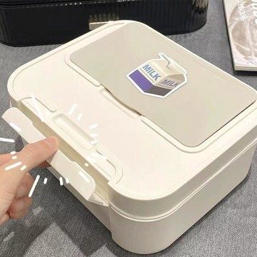 心隔日💥帶蓋收納盒桌面ins多功能筆筒防塵分格大容量多層學生宿舍文具盒