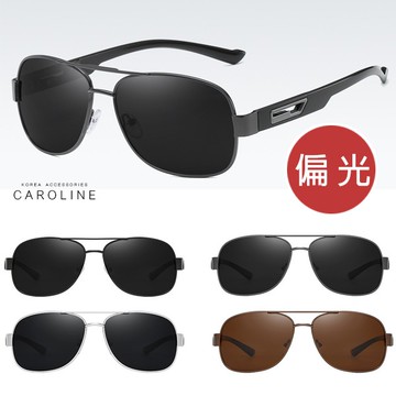 《Caroline》年度最新款新潮流行經典時尚男士偏光太陽眼鏡 72228
