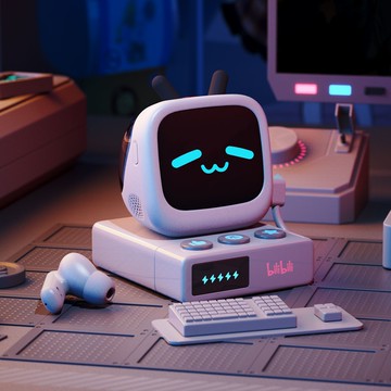 bilibiliGoods CUBE FACE 小電視 LCD 觸屏 真無線耳機