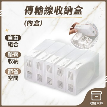 台灣現貨【內盒賣場】傳輸線收納盒 充電線收納盒 數據線收納盒 電線收納 線材收納 傳輸線收納 集線盒 收納大師