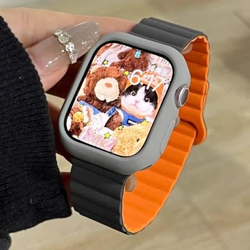 糖果軟殼+矽膠錶帶兼容 Apple Watch S11 S10 46mm 42mm SE3 44/40mm 45mm 4