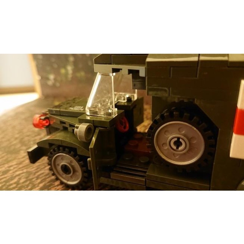 レゴ LEGO ブロック 互換 車 アメリカ ダッヂ WC54モデル 野戦救急車