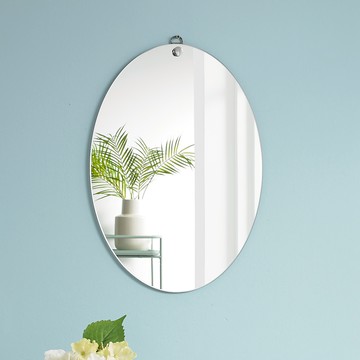 MISO EYE 簡約橢圓浴室兩用玻璃鏡  透明