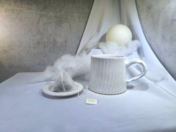 白釉跳刀山形杯-約330ml,茶杯,馬克杯,水杯,咖啡杯