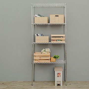 dayneeds 輕型 90x35x210cm 四層電鍍(鎖管)鐵架 波浪架/收納架/置物架
