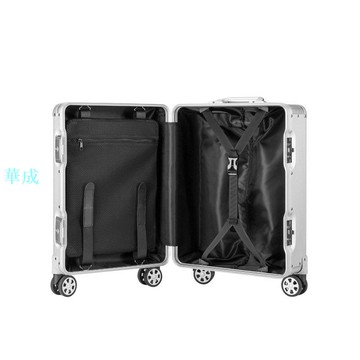 20寸全鋁鎂合金拉桿箱品牌包角萬向輪行李箱機長登機箱