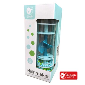 【德國 classic world 客來喜經典木玩】雨聲桶-小豬粉/嬰兒藍