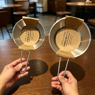 🔥臺灣出貨🔥韓式304不鏽鋼帶把手米酒碗家用拌飯泡麪碗露營料理店調料小碗