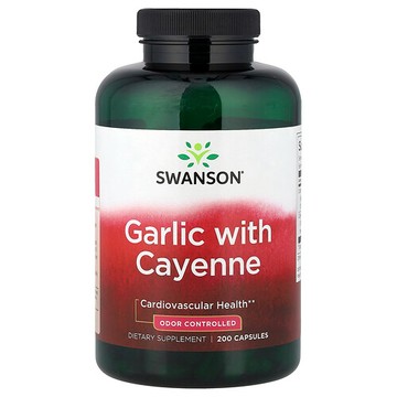 Swanson Vitamins, 辣椒大蒜，200 粒膠囊