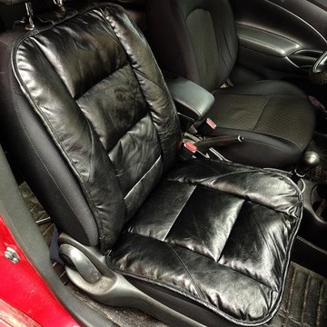 紅花銀樺 真羊皮汽車沙發式座椅墊四季通用單個司機位汽車軟坐墊