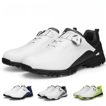 俊發青山PGM 高爾夫鞋男鞋旋鈕鞋帶golf防水鞋子輕便無釘鞋