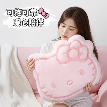 ✨桃園出貨✨可愛Hello Kitty沙發牀頭靠墊女生靠枕靠背枕頭生日禮物宿舍抱枕