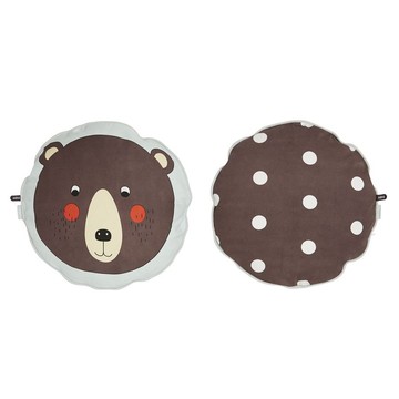 圓形印花抱枕 - Bear | OYOY
