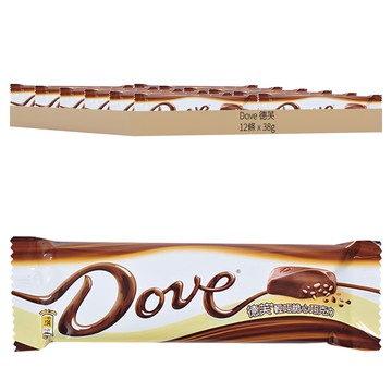 Dove 德芙 輕巧脆心巧克力  38g  12條
