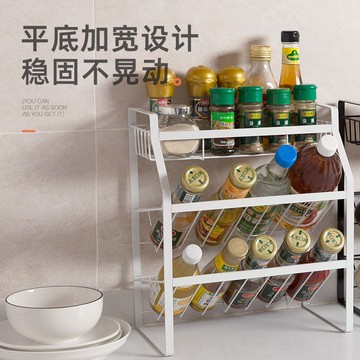 居家家廚房調料置物架調味料收納架子落地多層廚房用品家用大全