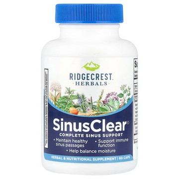 RidgeCrest Herbals, SinusClear©，60 粒膠囊