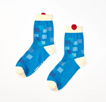 【Change Tone 襪子專賣店】冰淇淋汽水〈藍〉